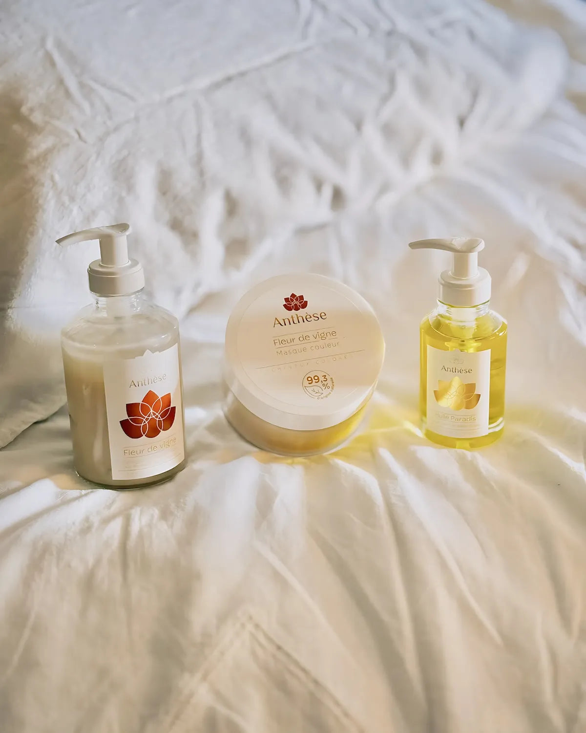 Routine Fleur de vigne sur un lit