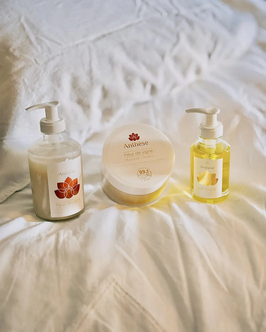 Routine Fleur de vigne sur un lit