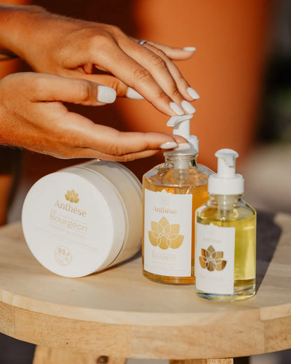 Routine capillaire Le Bourgeon Anthèse – soins capillaire naturel pour cheveux normaux.